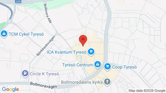 Apartments for rent i Tyresö - kort over placeringen