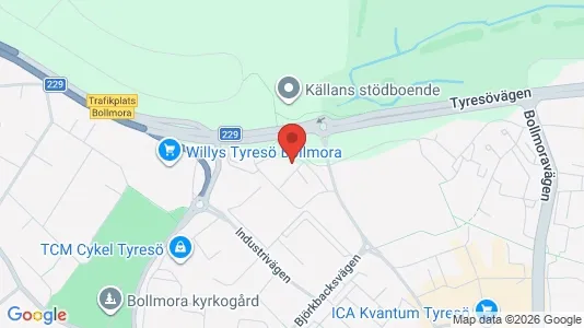 Apartments for rent i Tyresö - kort over placeringen