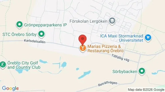 Apartments for rent i Örebro - kort over placeringen