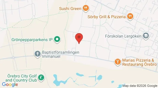 Apartments for rent i Örebro - kort over placeringen