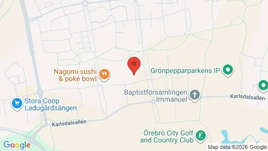 Apartments for rent i Örebro - kort over placeringen