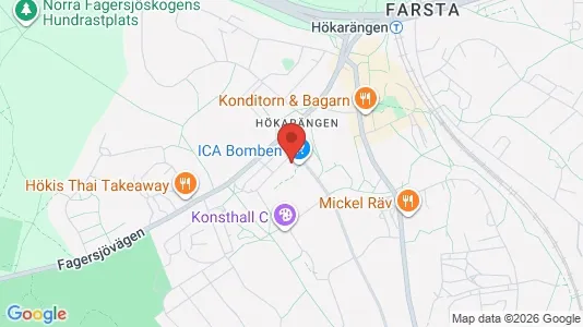 Apartments for rent i Stockholm South - kort over placeringen