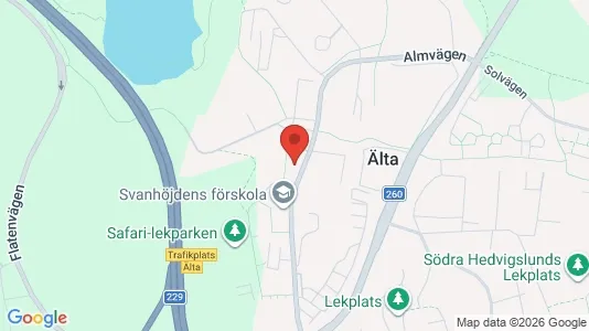 Apartments for rent i Nacka - kort over placeringen