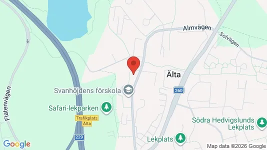Apartments for rent i Nacka - kort over placeringen