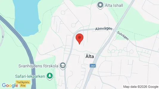 Apartments for rent i Nacka - kort over placeringen