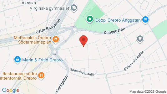 Apartments for rent i Örebro - kort over placeringen
