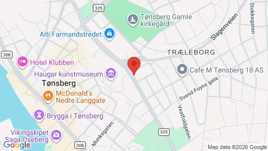 Apartments for rent i Tønsberg - kort over placeringen