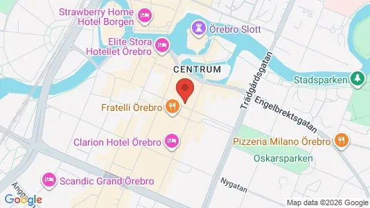 Apartments for rent i Örebro - kort over placeringen