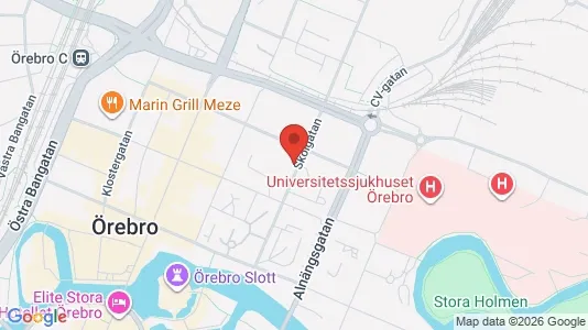 Apartments for rent i Örebro - kort over placeringen
