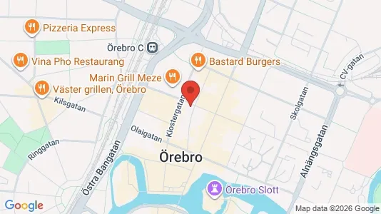 Apartments for rent i Örebro - kort over placeringen