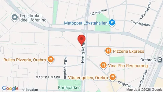 Apartments for rent i Örebro - kort over placeringen