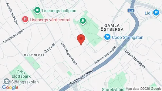 Rooms for rent i Stockholm South - kort over placeringen