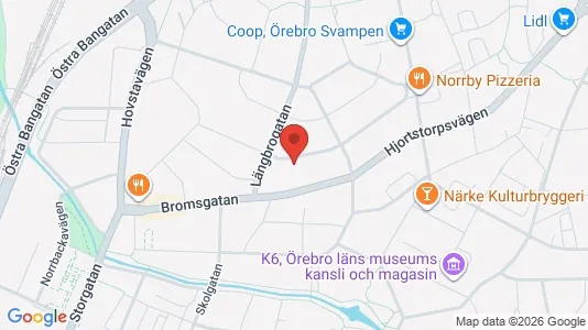 Apartments for rent i Örebro - kort over placeringen