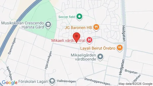 Apartments for rent i Örebro - kort over placeringen
