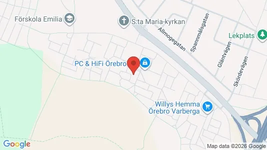 Apartments for rent i Örebro - kort over placeringen