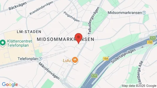 Apartments for rent i Stockholm South - kort over placeringen