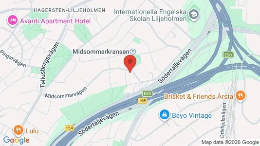 Apartments for rent i Stockholm South - kort over placeringen