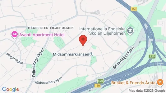 Apartments for rent i Stockholm South - kort over placeringen