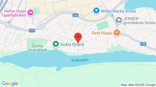 Apartments for rent i Nacka - kort over placeringen