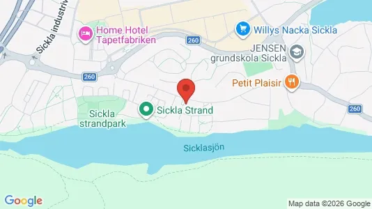 Apartments for rent i Nacka - kort over placeringen