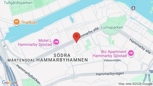 Apartments for rent i Hammarbyhamnen - kort over placeringen