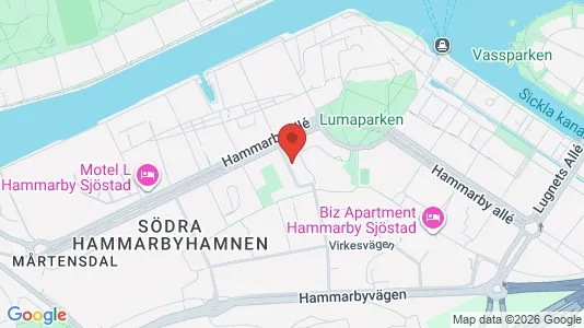 Apartments for rent i Hammarbyhamnen - kort over placeringen