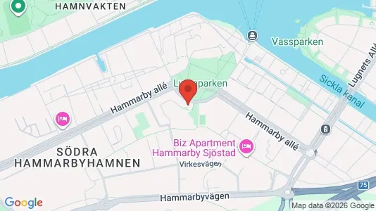 Apartments for rent i Hammarbyhamnen - kort over placeringen