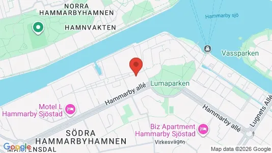 Apartments for rent i Hammarbyhamnen - kort over placeringen