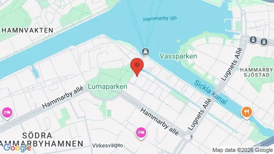 Apartments for rent i Hammarbyhamnen - kort over placeringen