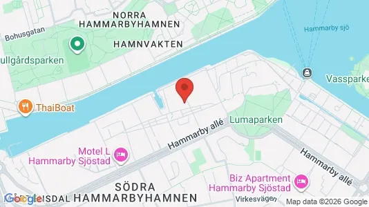 Apartments for rent i Hammarbyhamnen - kort over placeringen