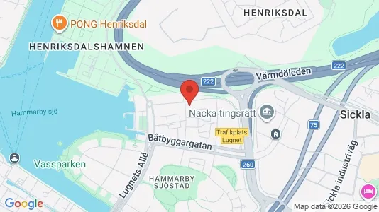 Apartments for rent i Hammarbyhamnen - kort over placeringen