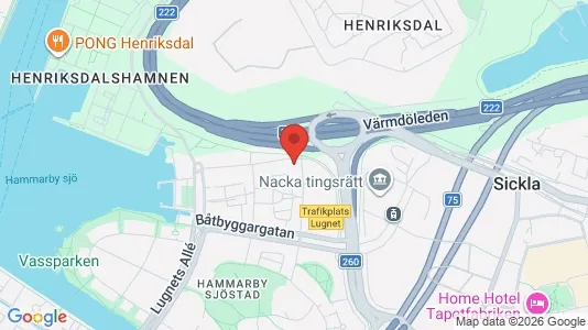 Apartments for rent i Hammarbyhamnen - kort over placeringen
