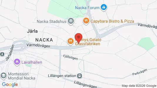 Apartments for rent i Nacka - kort over placeringen