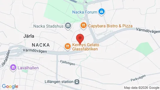 Apartments for rent i Nacka - kort over placeringen