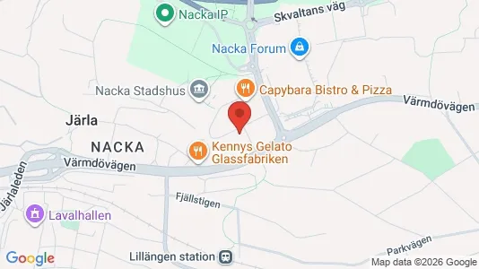 Apartments for rent i Nacka - kort over placeringen