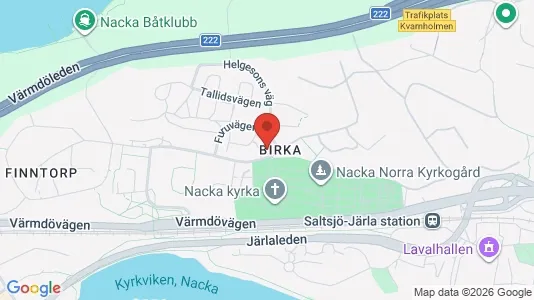 Apartments for rent i Nacka - kort over placeringen