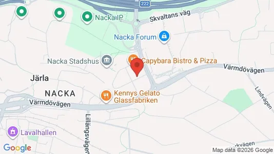 Apartments for rent i Nacka - kort over placeringen