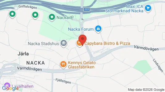 Apartments for rent i Nacka - kort over placeringen