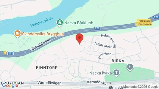 Apartments for rent i Nacka - kort over placeringen