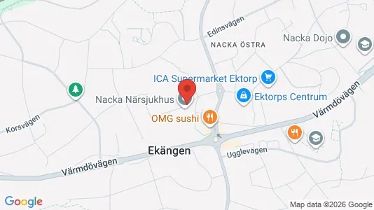 Apartments for rent i Nacka - kort over placeringen