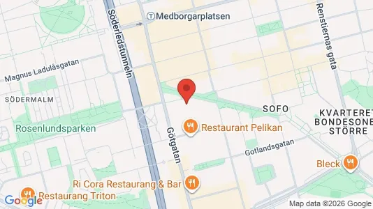 Apartments for rent i Södermalm - kort over placeringen