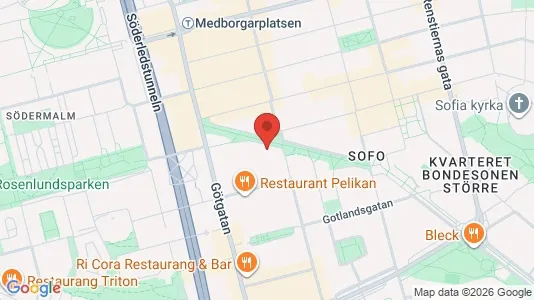 Apartments for rent i Södermalm - kort over placeringen
