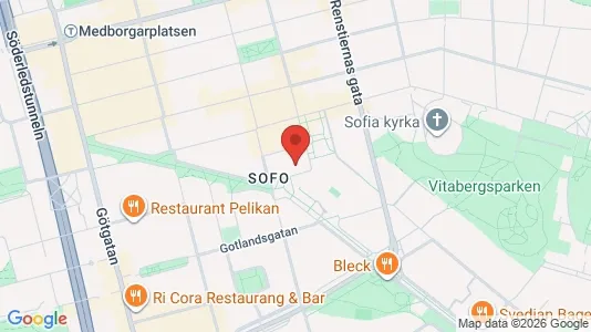 Apartments for rent i Södermalm - kort over placeringen