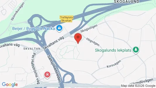 Apartments for rent i Nacka - kort over placeringen