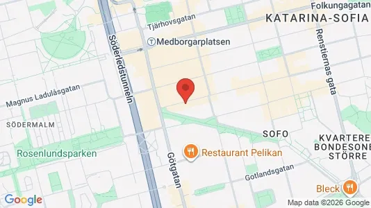 Apartments for rent i Södermalm - kort over placeringen