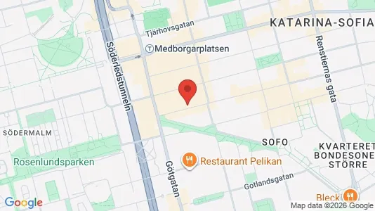 Apartments for rent i Södermalm - kort over placeringen