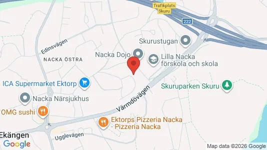 Apartments for rent i Nacka - kort over placeringen