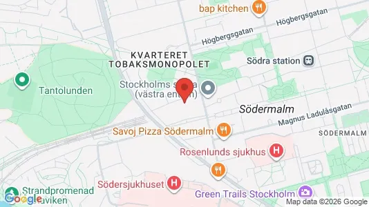 Apartments for rent i Södermalm - kort over placeringen