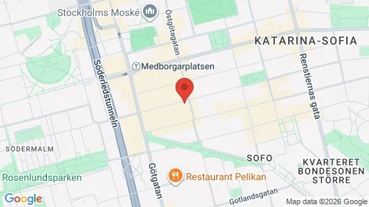 Apartments for rent i Södermalm - kort over placeringen