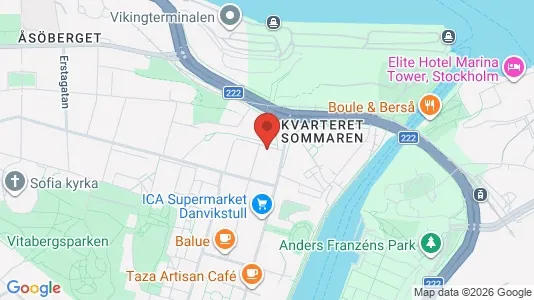 Apartments for rent i Södermalm - kort over placeringen